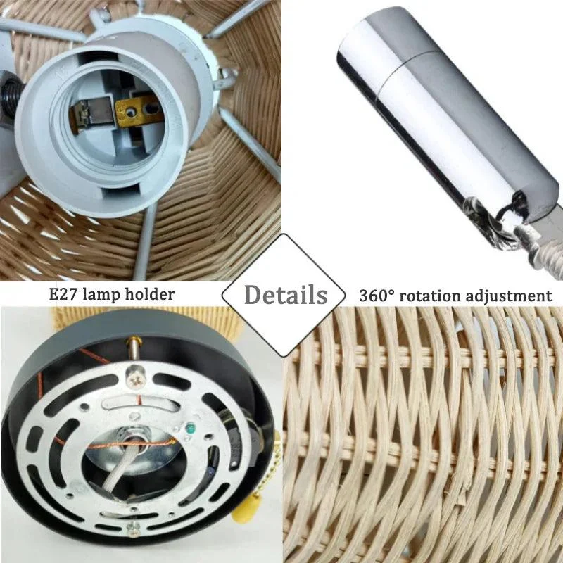 EcoLux - Rotating Woven Wall Lamp -  - #tag1#