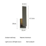 EcoScape Minimalist Waterproof Wall Lamp tag1