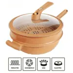 Eco Cuisine Premium Wok for all heat sources tag1