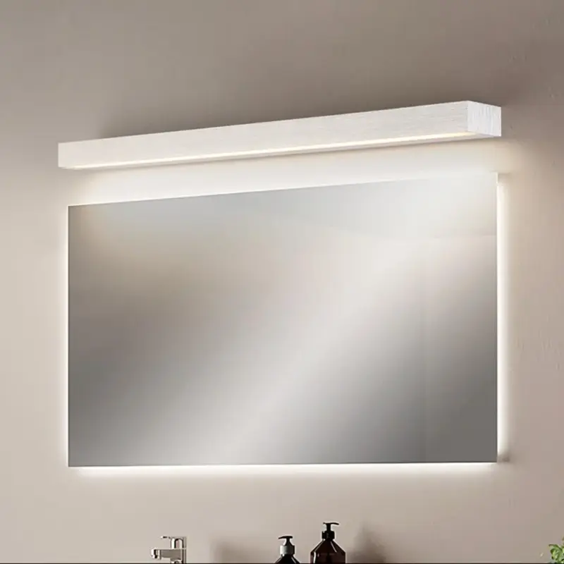 EdgeWallLampLinearMinimalistMirrorFront_White_Bathroom_1 EdgeWallLampLinearMinimalistMirrorFront White Bathroom