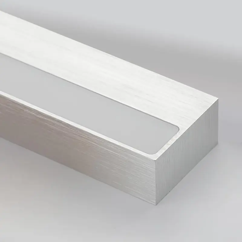 EdgeWallLampLinearMinimalistMirrorFront White Bathroom