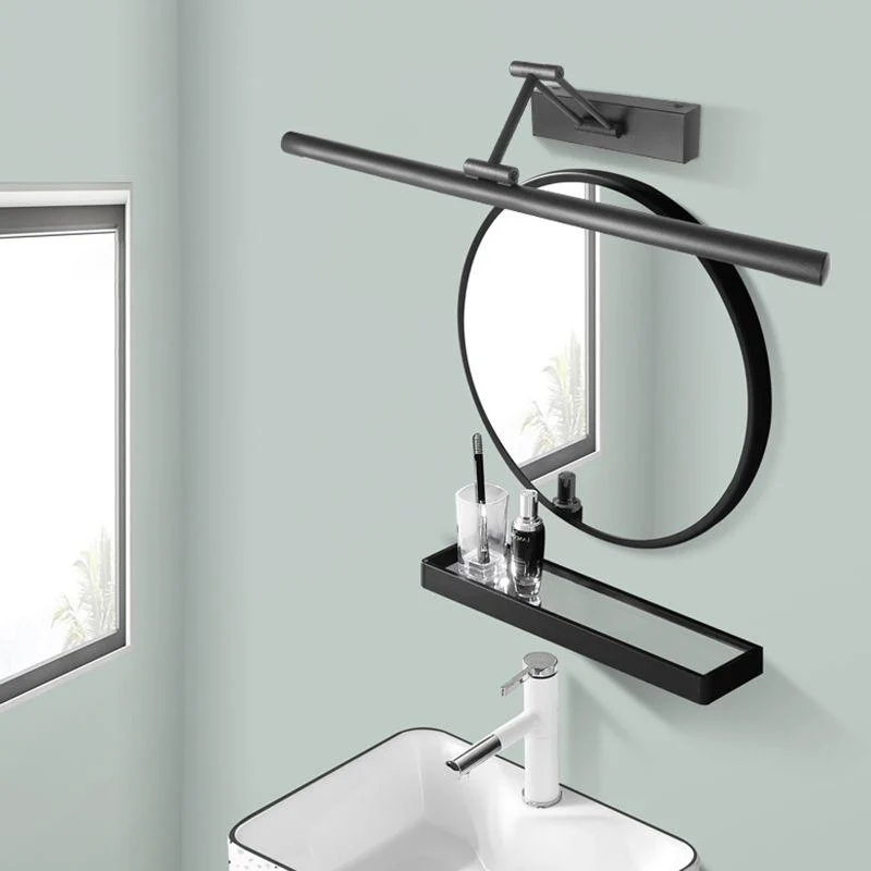 Edge Minimalist LED Wall Lamp Black/White Indoor Bathroom Metal -  - #tag1#