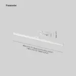Edge Minimalist LED Wall Lamp Black White Indoor Bathroom Metal tag1