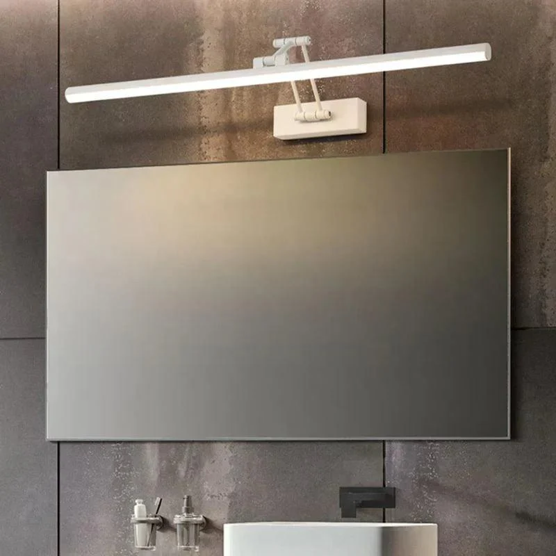 Edge Minimalist LED Wall Lamp Black/White Indoor Bathroom Metal -  - #tag1#