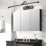 Edge Minimalist LED Wall Lamp Black White Indoor Bathroom Metal tag1
