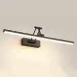 Edge Minimalist LED Wall Lamp Black White Indoor Bathroom Metal tag1