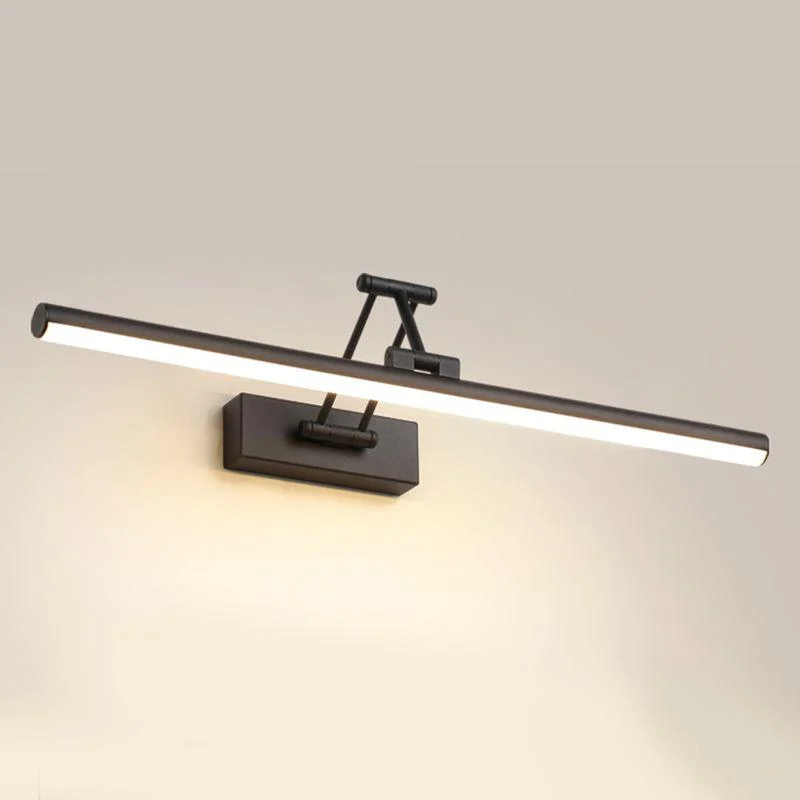 Edge Minimalist LED Wall Lamp Black/White Indoor Bathroom Metal -  - #tag1#