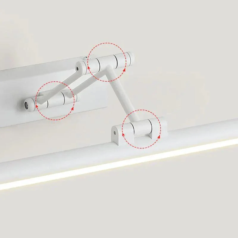 Edge Minimalist LED Wall Lamp Black/White Indoor Bathroom Metal -  - #tag1#