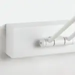 Edge Minimalist LED Wall Lamp Black White Indoor Bathroom Metal tag1