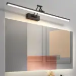 Edge Minimalist LED Wall Lamp Black White Indoor Bathroom Metal tag1