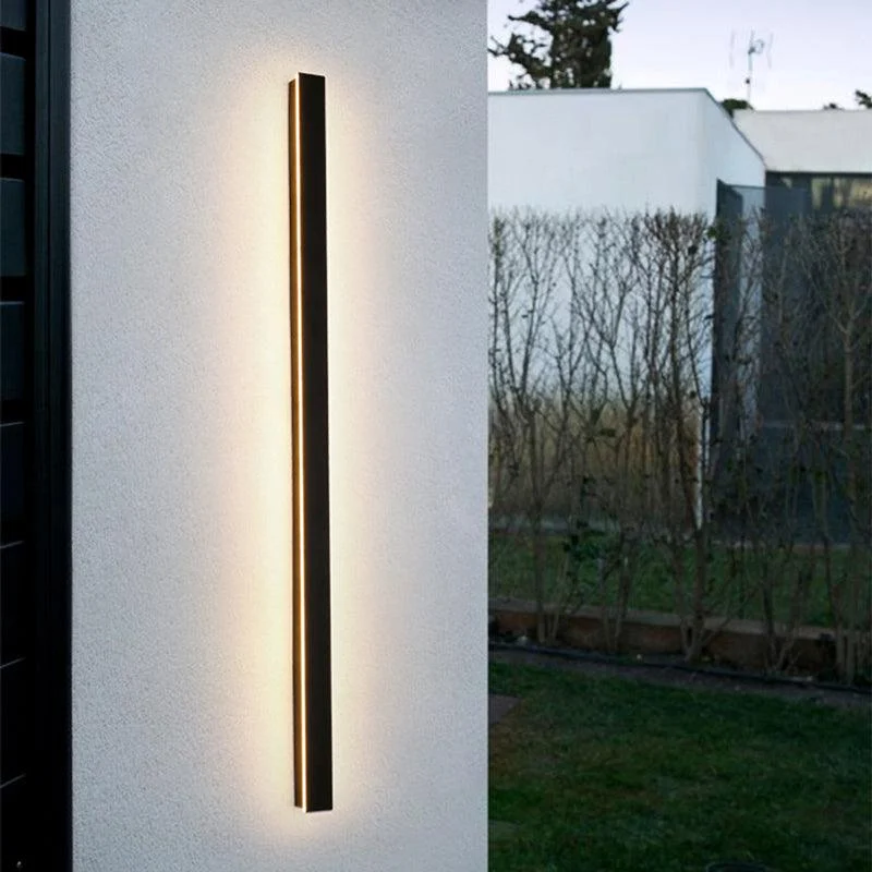 Edge Modern Design LED Wall Lamps Black Metal for Garden and Hallway -  - #tag1#