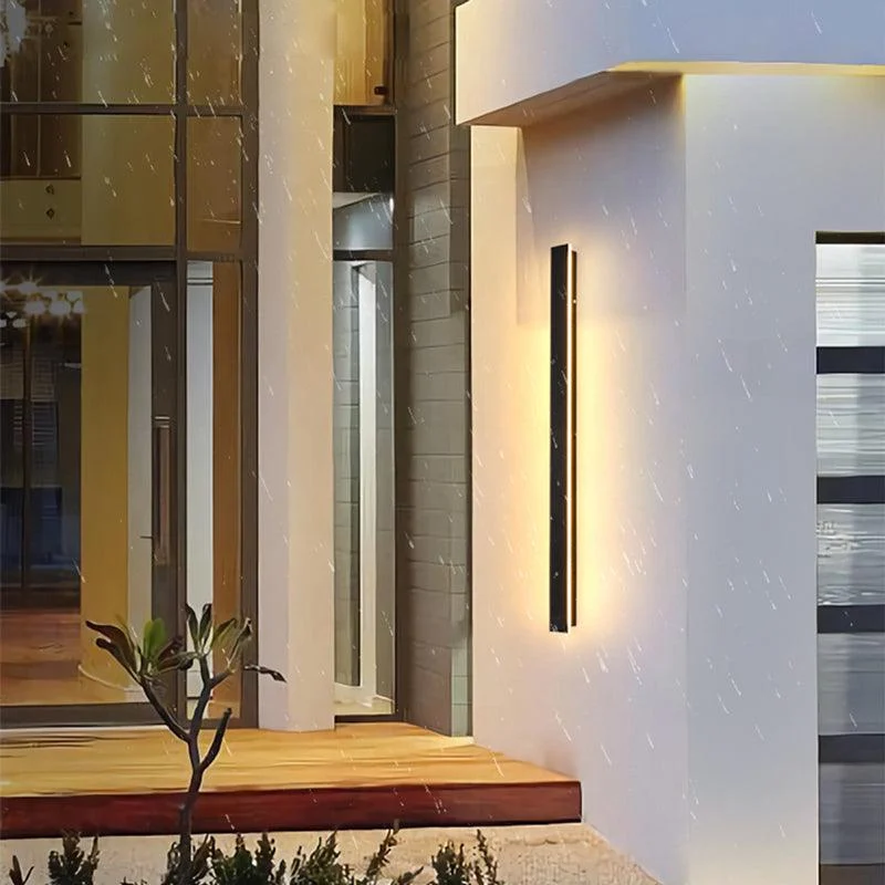 Edge Modern Design LED Wall Lamps Black Metal for Garden and Hallway -  - #tag1#