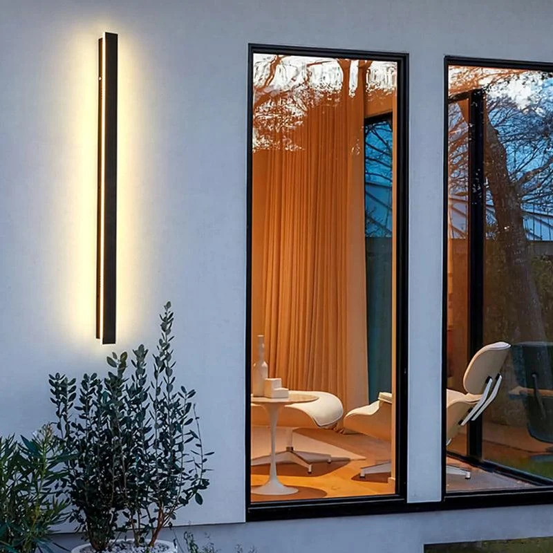 Edge Modern Design LED Wall Lamps Black Metal for Garden and Hallway -  - #tag1#