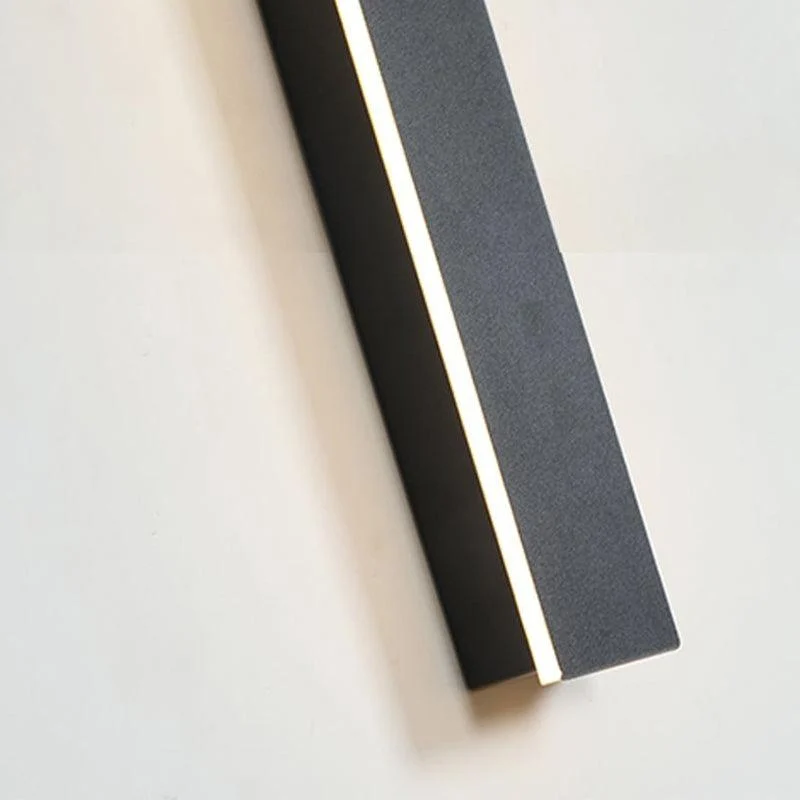 Edge Modern Design LED Wall Lamps Black Metal for Garden and Hallway -  - #tag1#