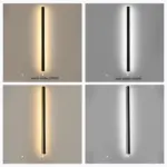 Edge Modern Design LED Wall Lamps Black Metal for Garden and Hallway tag1