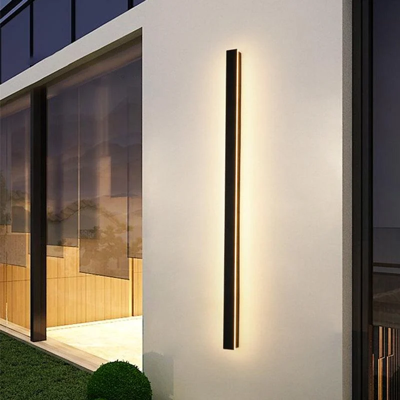 Edge Modern Design LED Wall Lamps Black Metal for Garden and Hallway -  - #tag1#