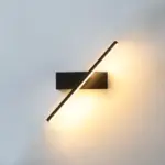 Edge Modern Swivel Wall Lamp Black White Bedroom Metal Silicone tag1