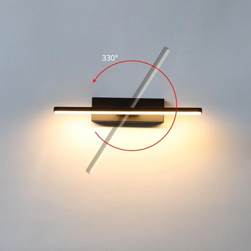 Edge Modern Swivel Wall Lamp Black/White Bedroom Metal Silicone -  - #tag1#