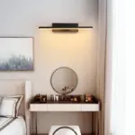 Edge Modern Swivel Wall Lamp Black White Bedroom Metal Silicone tag1