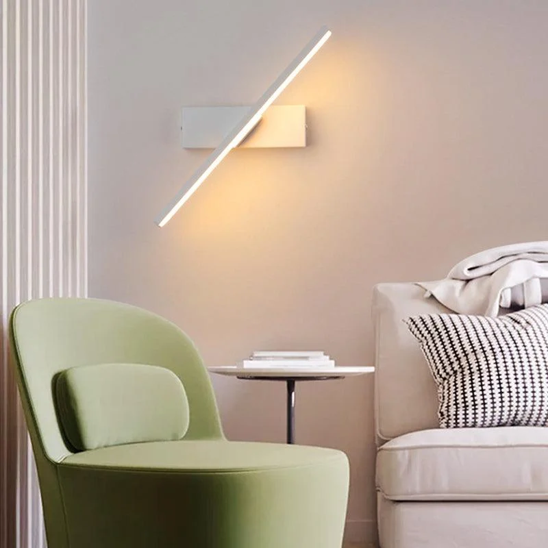 Edge Modern Swivel Wall Lamp Black/White Bedroom Metal Silicone -  - #tag1#