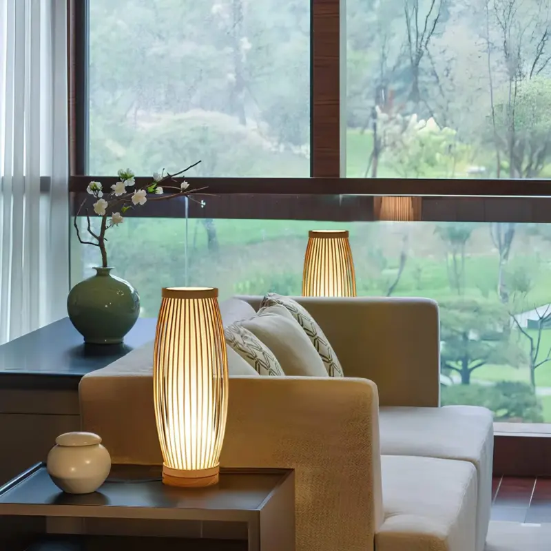 EdoEleganceTischlampe JapanischerStilmitRaffinierterAsthetik5