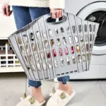 Efficient Collapsible Laundry Basket Save Space and Time with Portable Washing tag1
