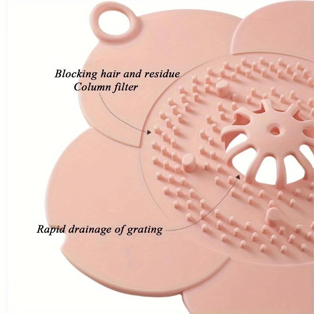 Efficient Hair Catcher: Protect Your Floor Drain with our Durable Silicone Tub Stopper - Perfect for Bathroom, Bathtub, and Kitchen Use -  - #tag1#