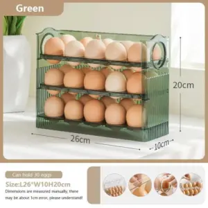 Egg Storage Box: Refrigerator Organizer for Fresh-keeping Eggs