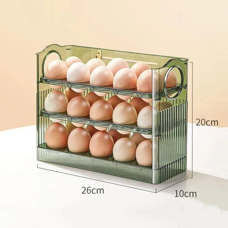 Egg Storage Box: Refrigerator Organizer for Fresh-keeping Eggs -