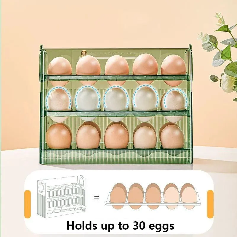Egg Storage Box: Refrigerator Organizer for Fresh-keeping Eggs -