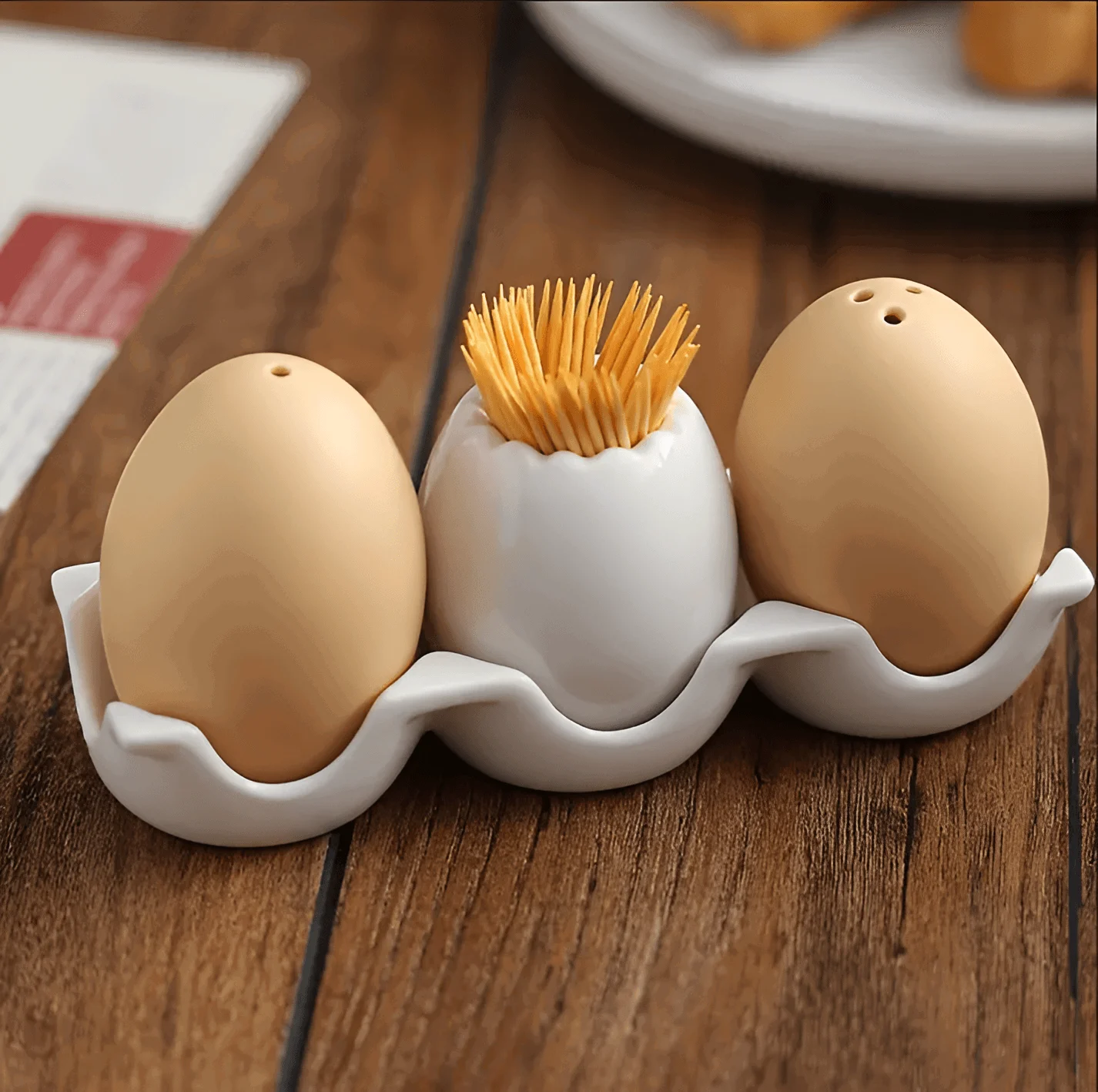 EggstraTrio - Ceramic Egg Spice Bottle Set -  - #tag1#