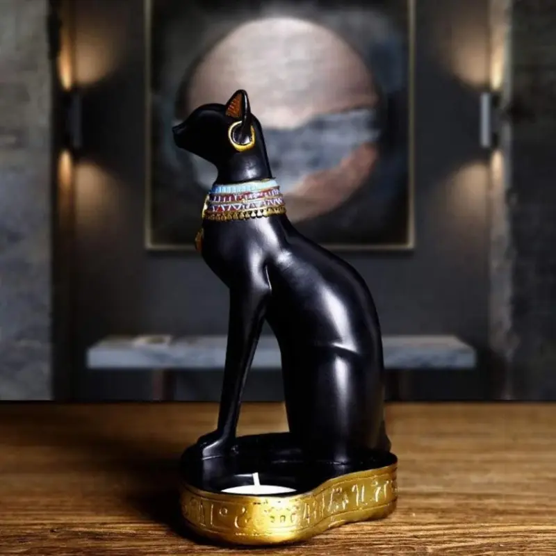 Egyptian Cat Candle Holder tag1