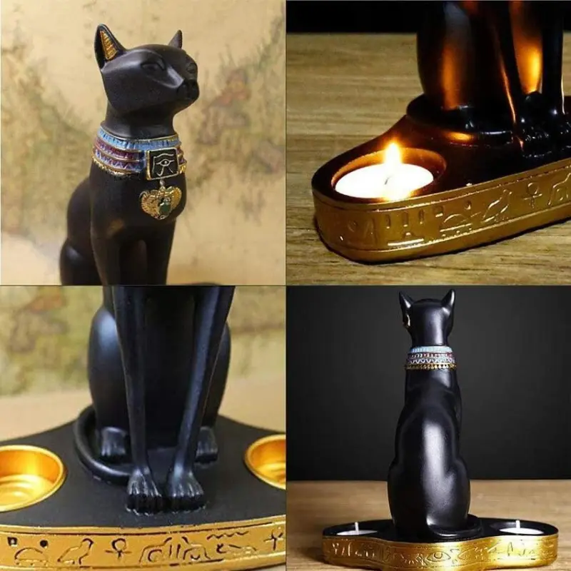 Egyptian Cat Candle Holder tag1