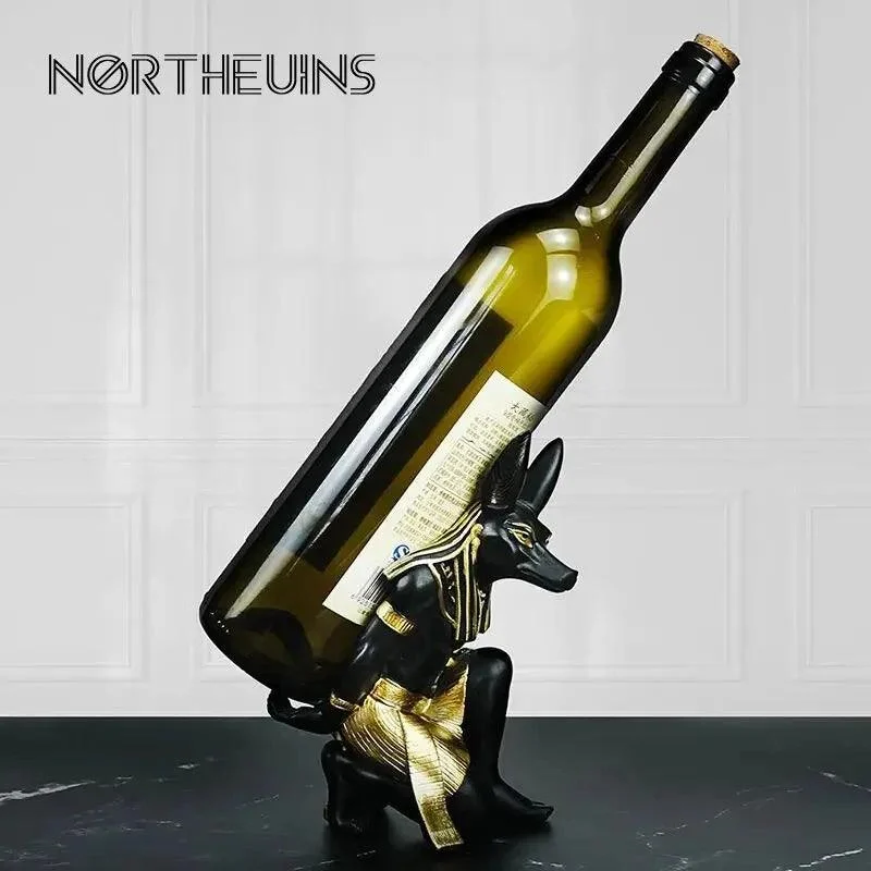 Egyptian Dog Cat Sculpture Bottle Holder -  - #tag1#