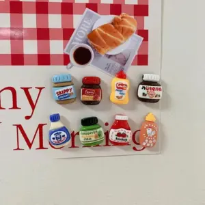 Eight Piece Set Of Food Fridge Magnets