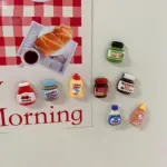 Eight Piece Set Of Food Fridge Magnets tag1