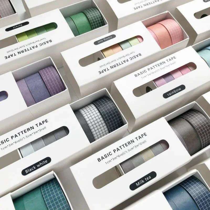 Eight Piece Solid Colour Tape Set -  - #tag1#