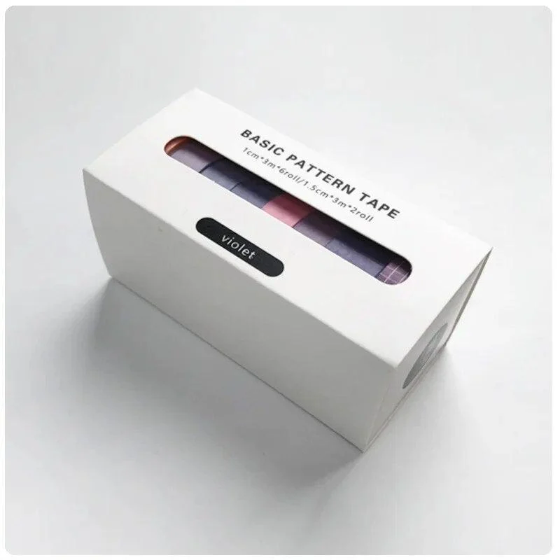 Eight Piece Solid Colour Tape Set -  - #tag1#