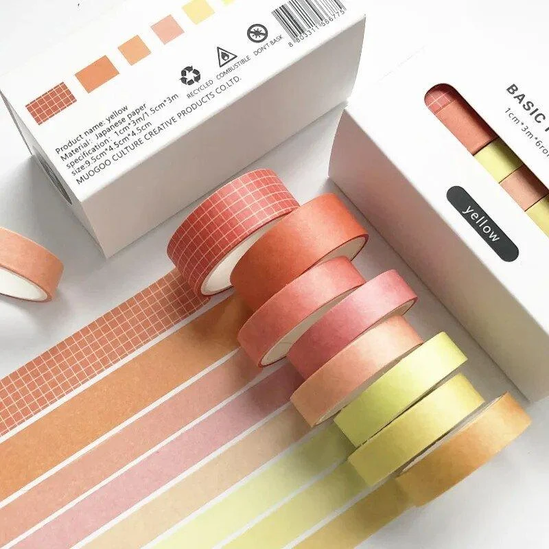Eight Piece Solid Colour Tape Set -  - #tag1#