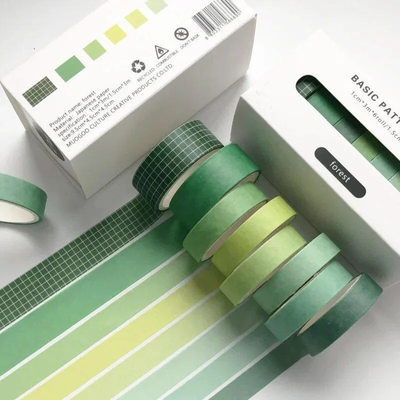 Eight Piece Solid Colour Tape Set -  - #tag1#
