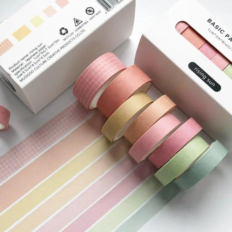 Eight Piece Solid Colour Tape Set -  - #tag1#