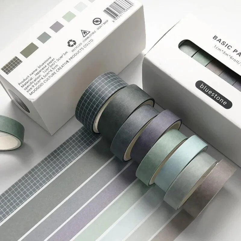 Eight Piece Solid Colour Tape Set -  - #tag1#