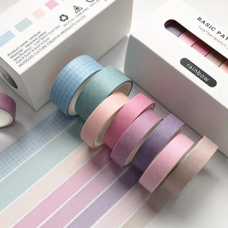 Eight Piece Solid Colour Tape Set -  - #tag1#