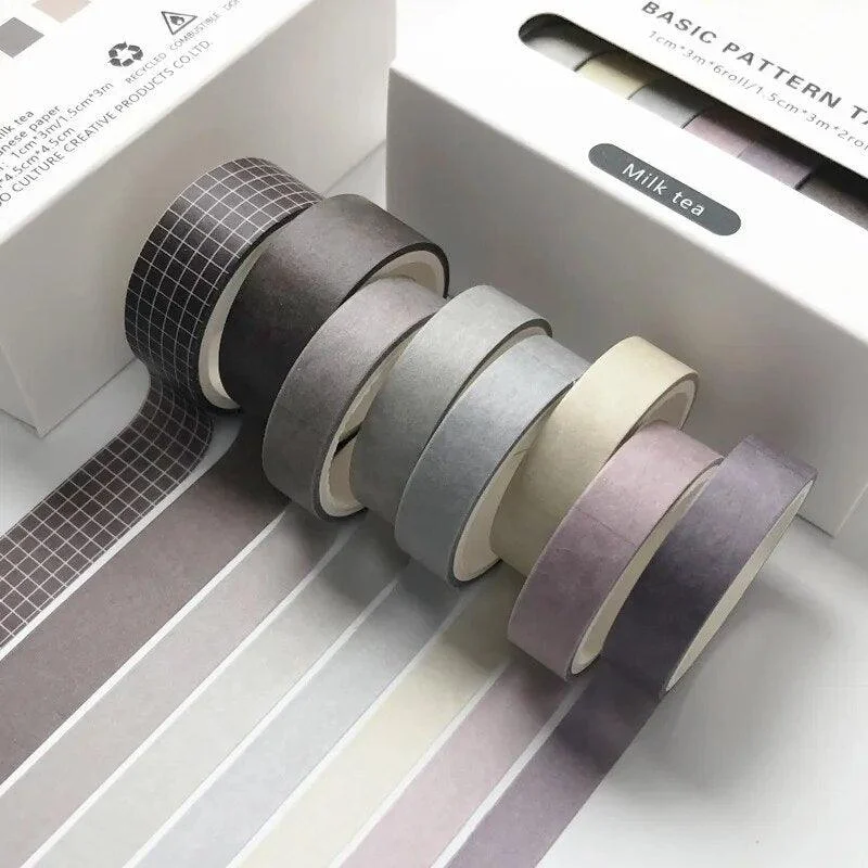 Eight Piece Solid Colour Tape Set -  - #tag1#