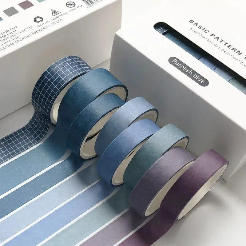Eight Piece Solid Colour Tape Set -  - #tag1#