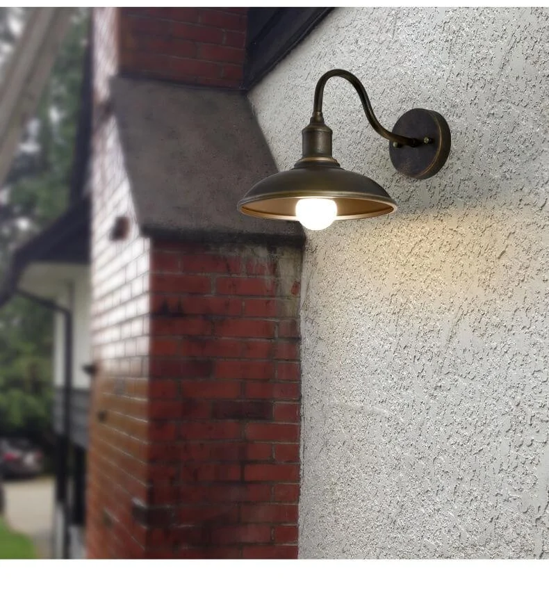 EisenGlow - Retro outdoor wall lamp with 1 iron dome light -  - #tag1#
