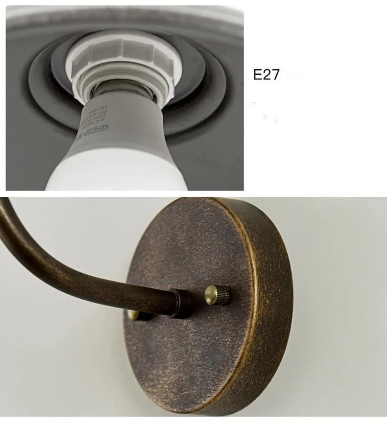 EisenGlow - Retro outdoor wall lamp with 1 iron dome light -  - #tag1#