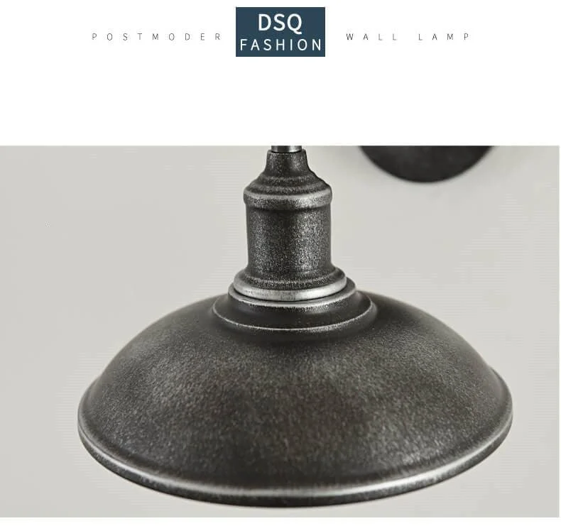 EisenGlow - Retro outdoor wall lamp with 1 iron dome light -  - #tag1#