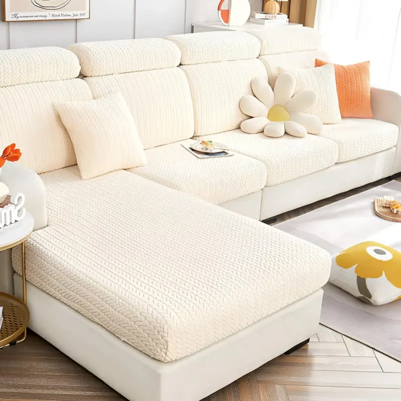 ElasticEase Sofa Cover stretchable Jacquard sofa cover tag1