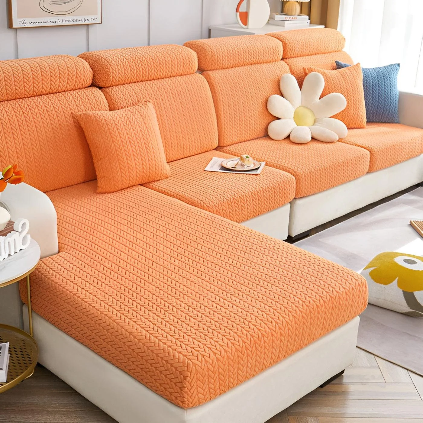 ElasticEase Sofa Cover - stretchable Jacquard sofa cover -  - #tag1#